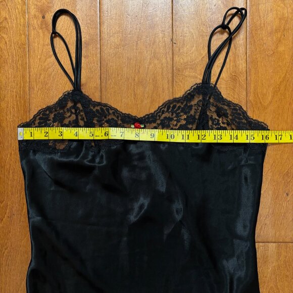 Vintage Victorias Secret Womens Slip Dress Size Small Cami Satin Lace Flirty Y2K - Picture 11 of 12